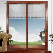 Ventana de vidrio corrediza comercial de aluminio con calidad superior (FT-W85)